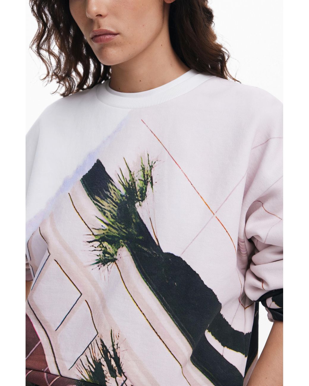Desigual Multicolor Printed Sweatshirt