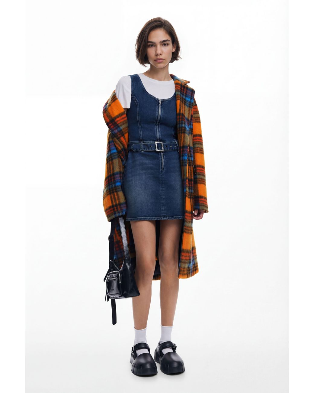 Desigual Blue Denim Dress Belt, Cotton