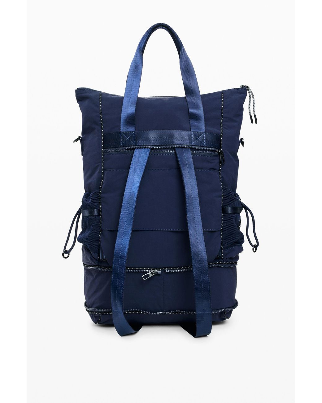 Desigual Blue Large Multi-Position Nylon Backpack, Polyamide