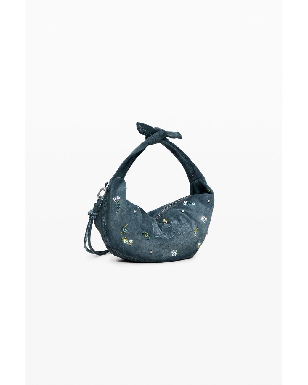 Desigual Blue Bag With Leather Effect, Cow Leather
