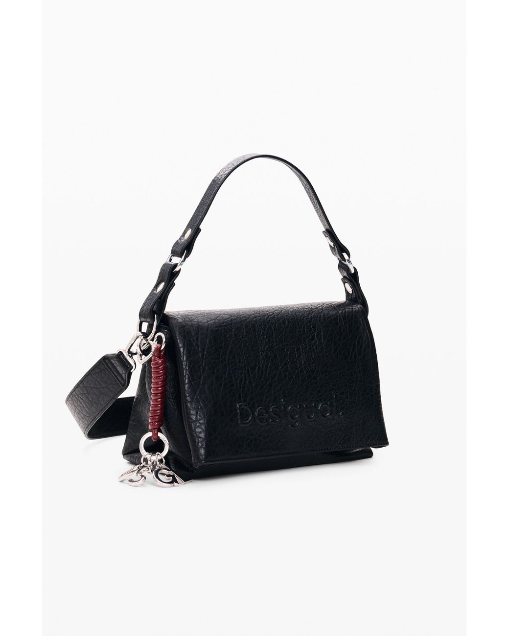 Desigual Black Medium Quilted Bag, Polyurethane