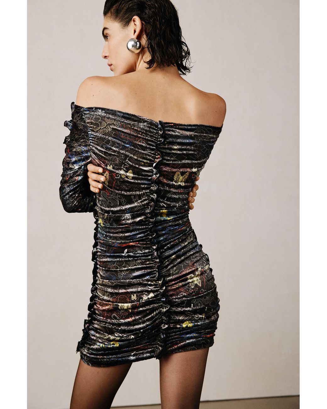 long maxi dresses bodycon Suspender maxi dress graffiti print swing dress beach dress – Nest  Interiors + Boutique main image 1