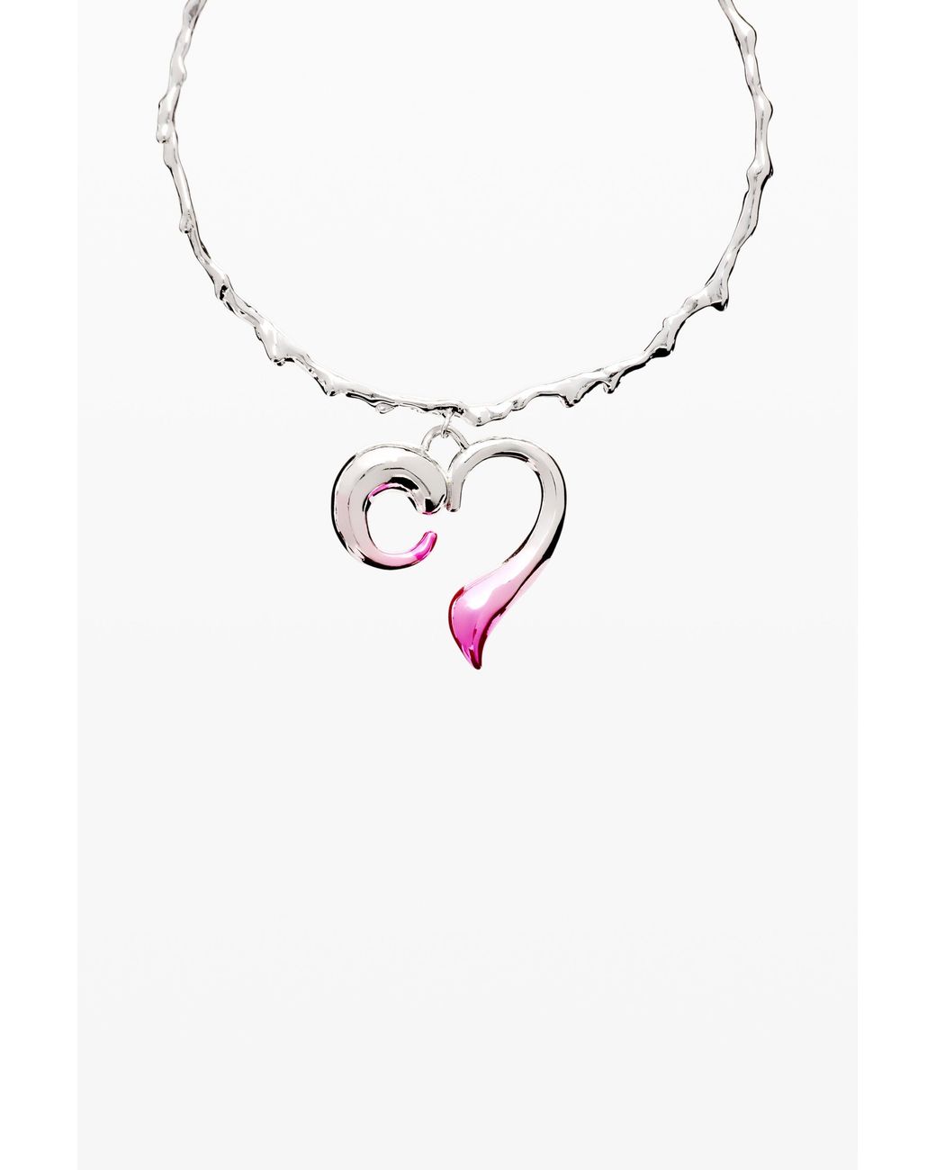 Desigual Brown Heart Pendant Zalio