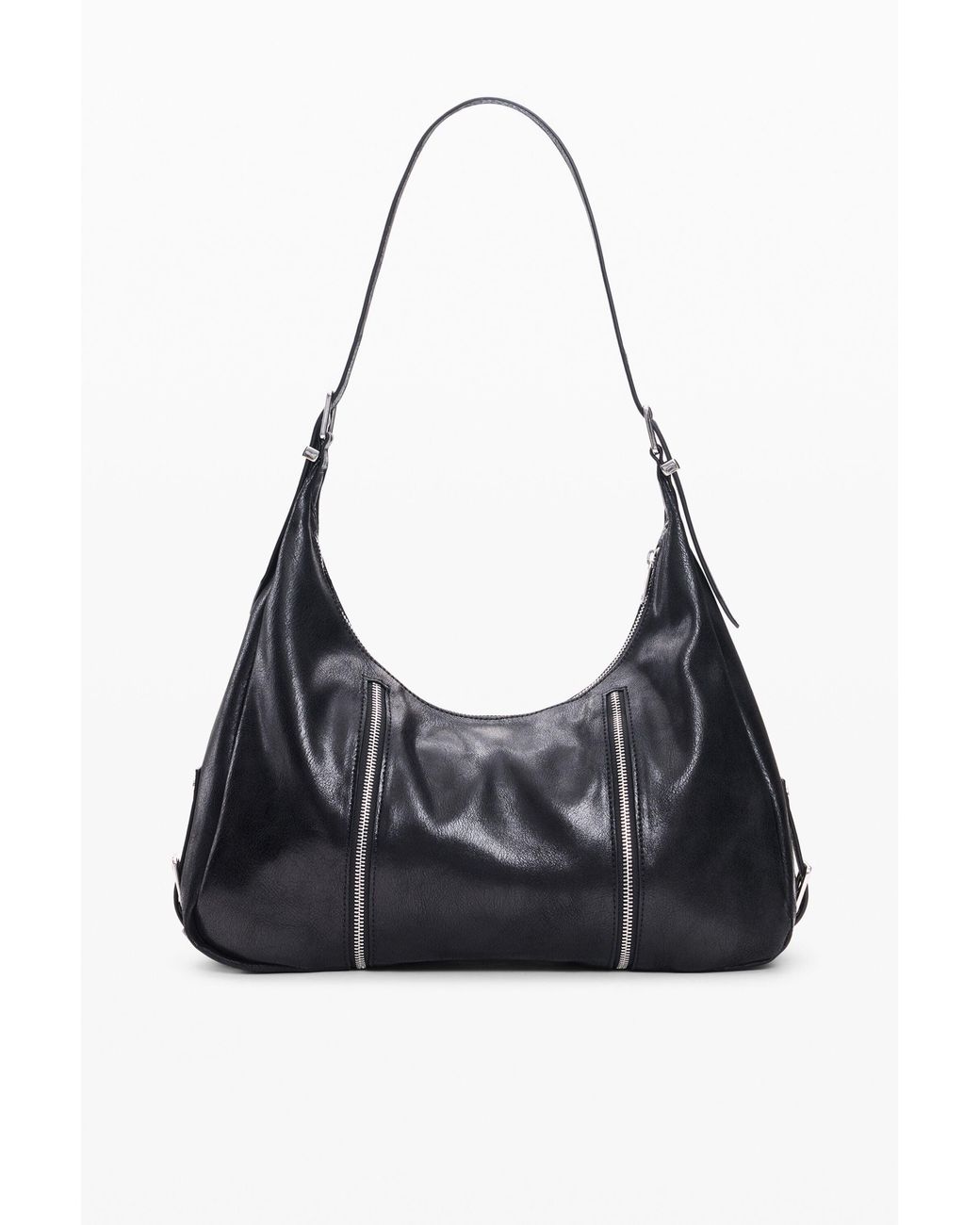 Desigual Black Large Message Bag, Polyamide