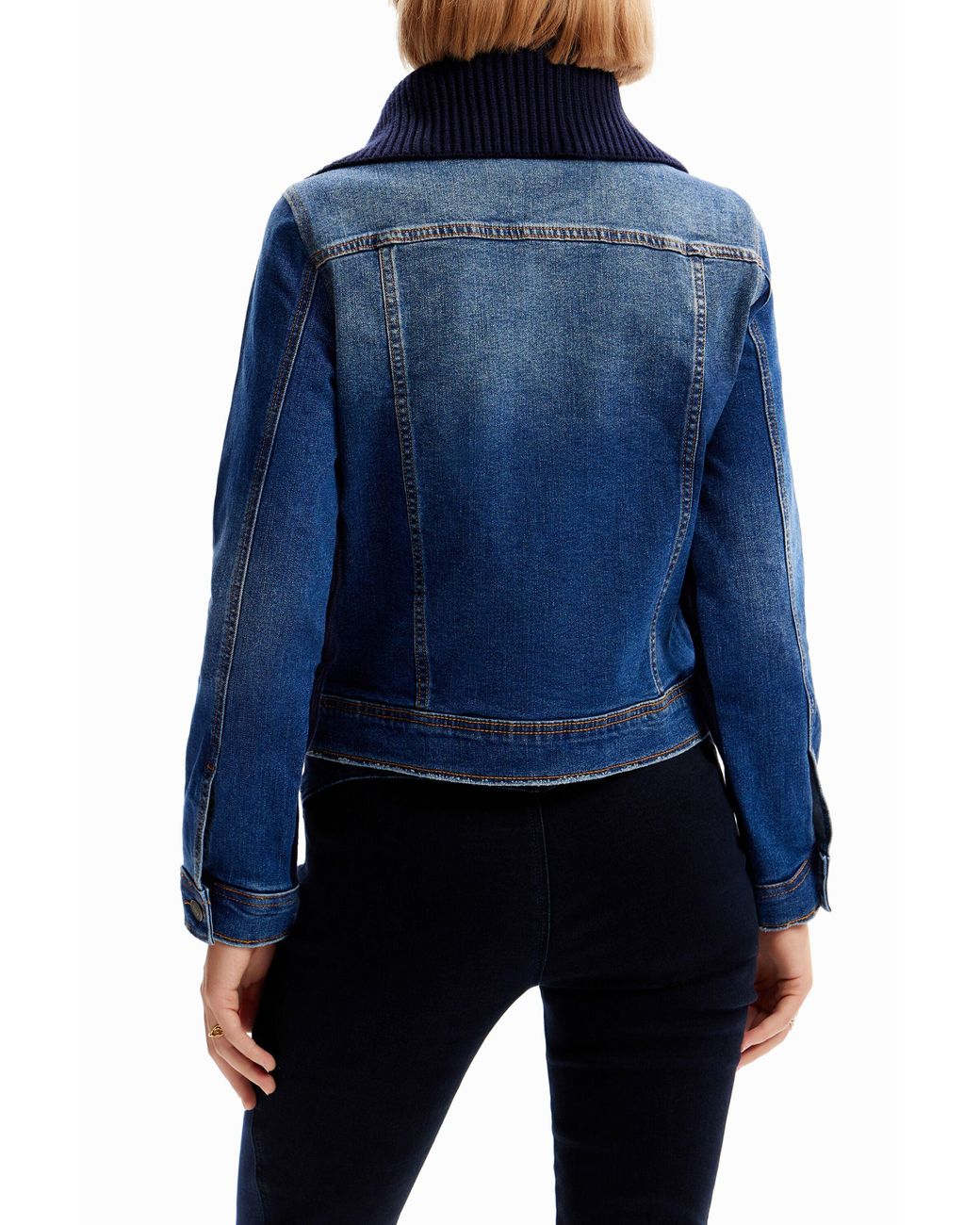 Desigual Blue Hybrid Denim Jacket