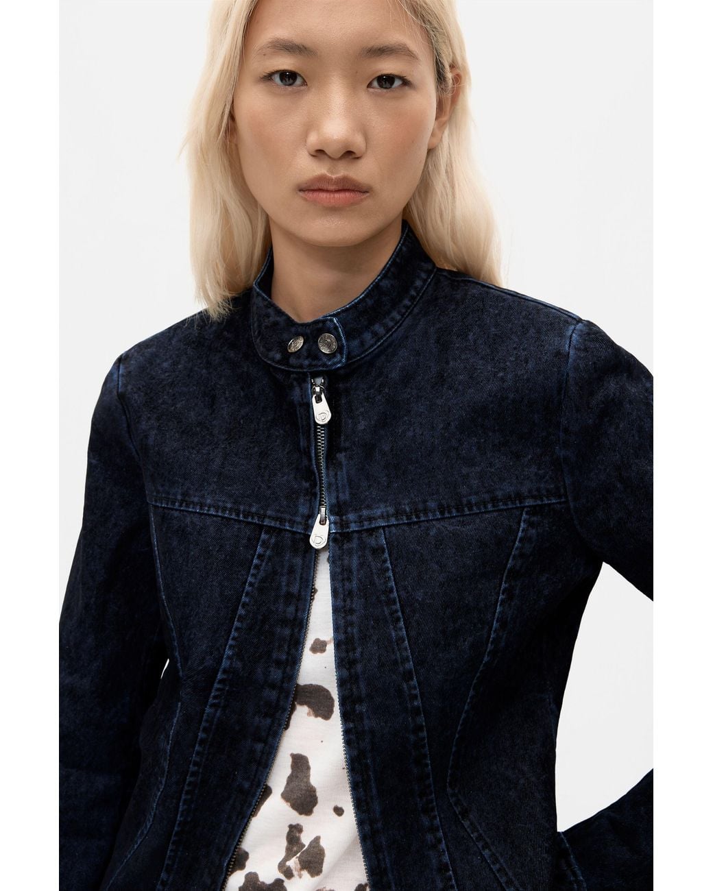 Desigual Blue Jacket 100% Cotton, Cotton