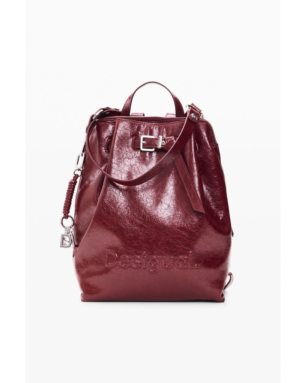 Desigual Red Medium Backpack, Polyurethane