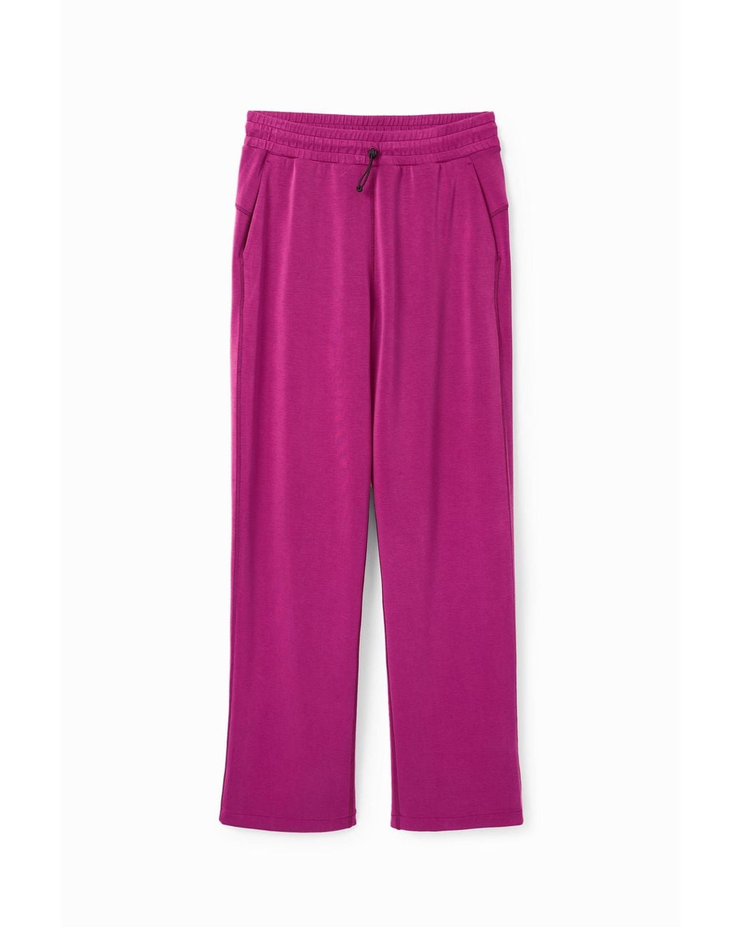 Desigual Pink Wide-Leg Sport Trousers