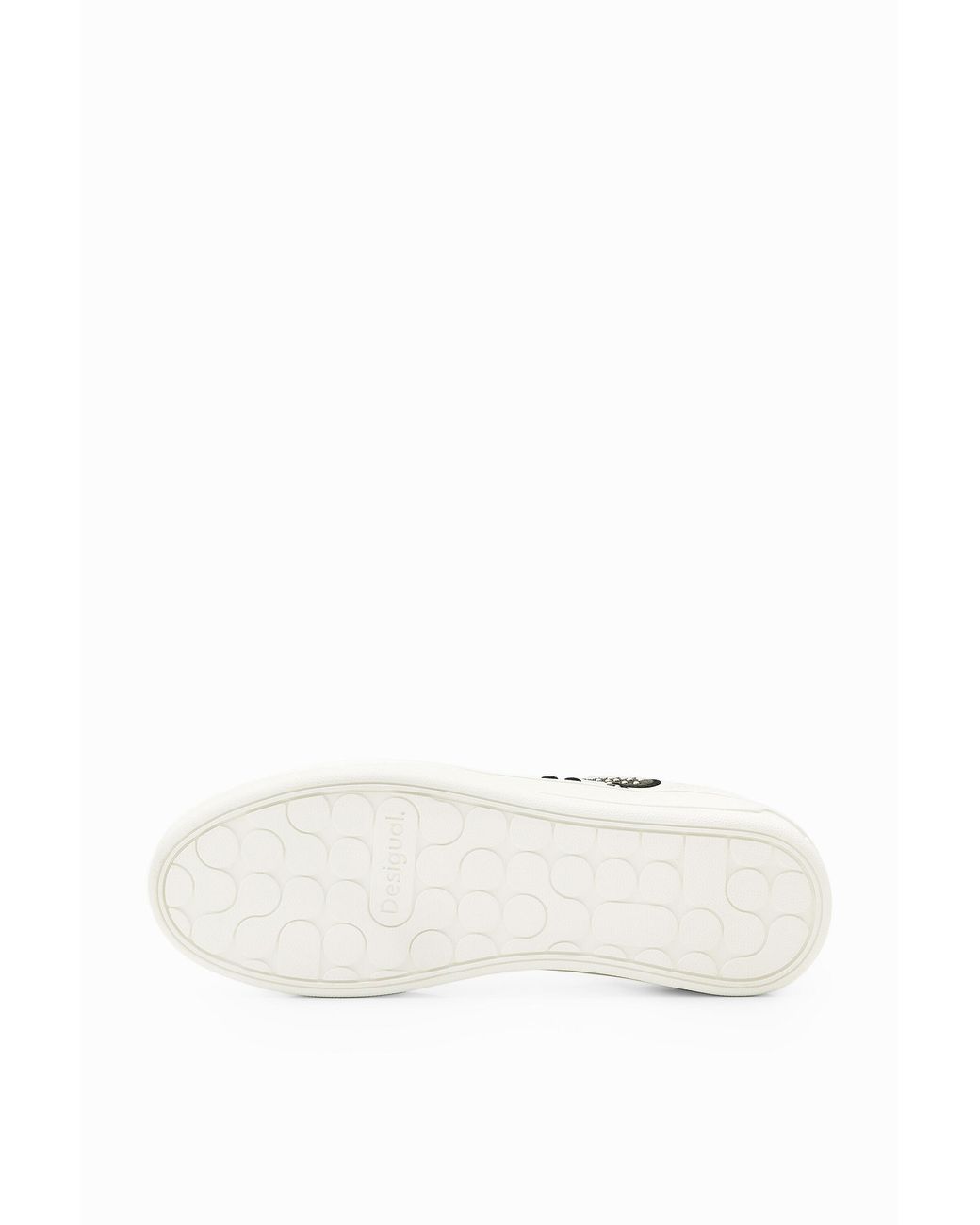 Desigual White Disney's Mickey Mouse Stud Sneakers, Polyurethane
