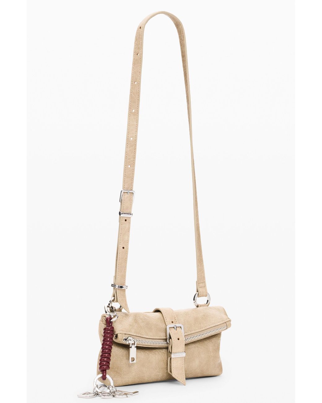 Desigual Natural Large Crossbody Wallet, Polyurethane