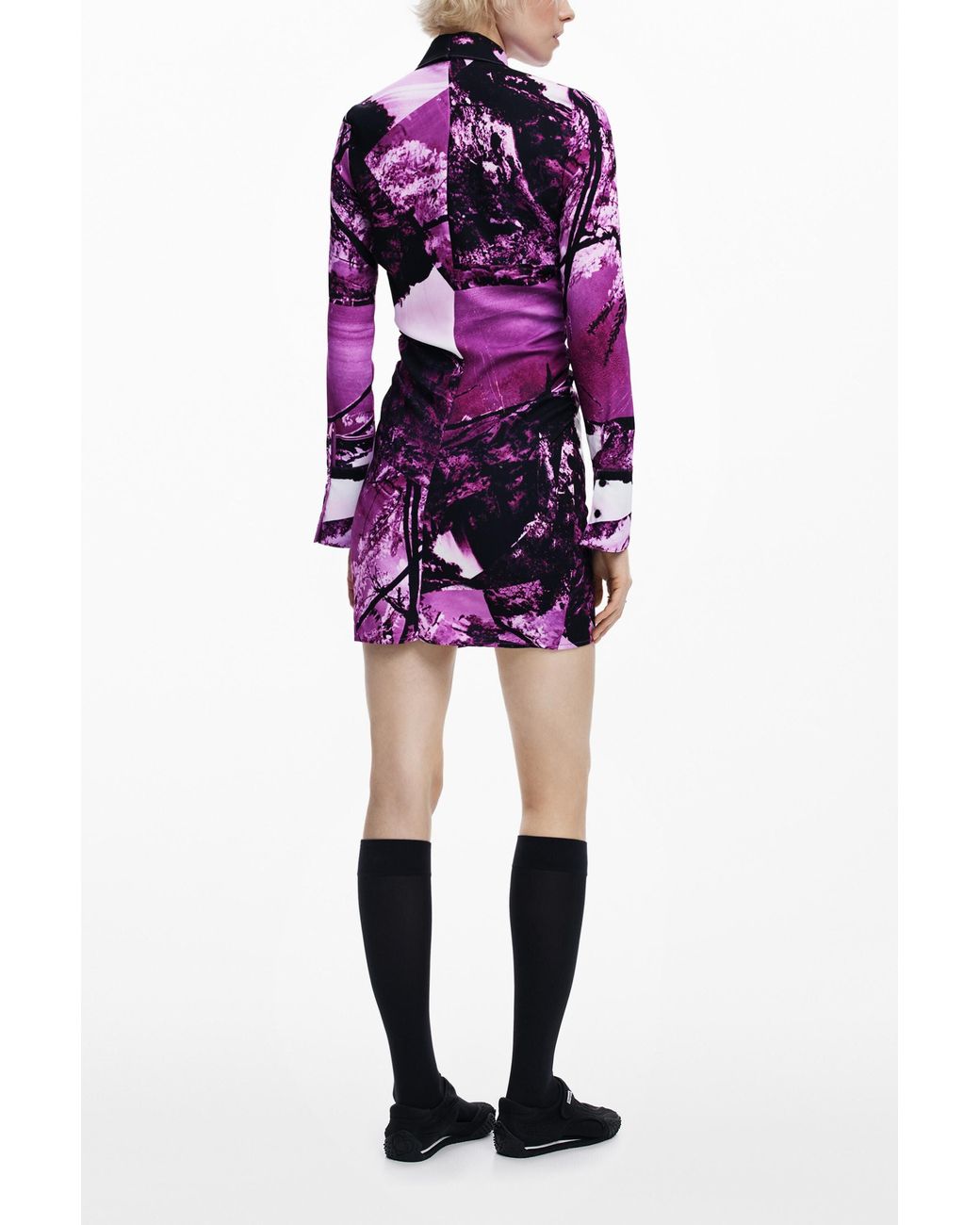 Desigual Red Dress Designed By Mr. Christian Lacroix, Polyester