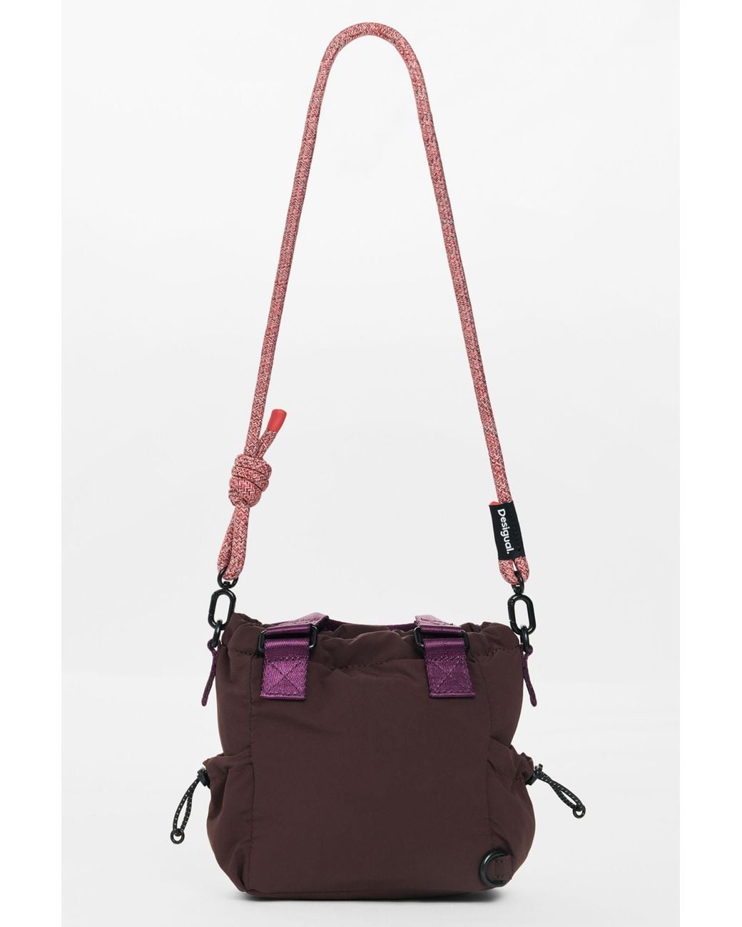 Desigual Purple Mini Nylon Bag, Polyamide