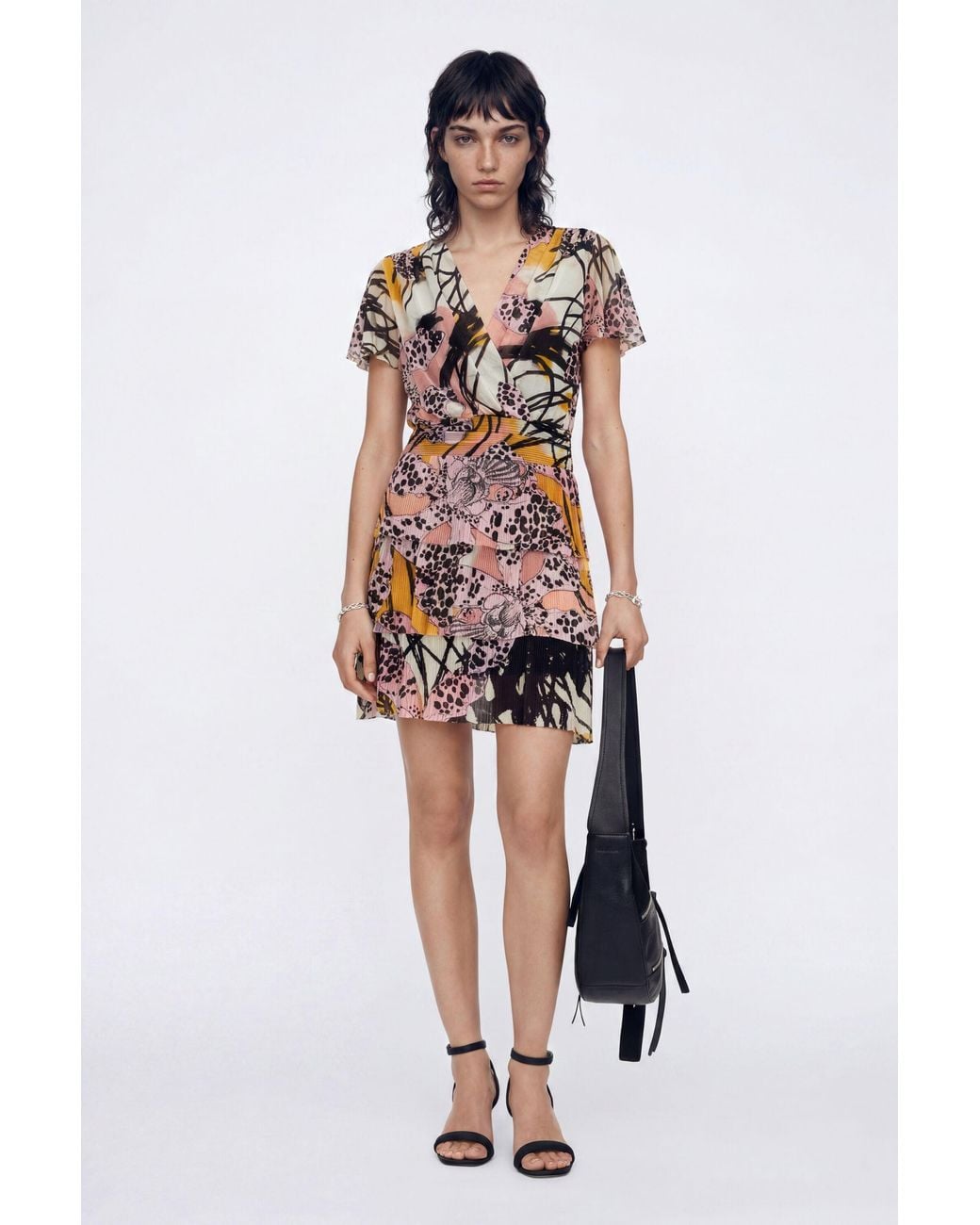 Desigual Multicolor M. Christian Lacroix Orchid Mini Dress, Polyester