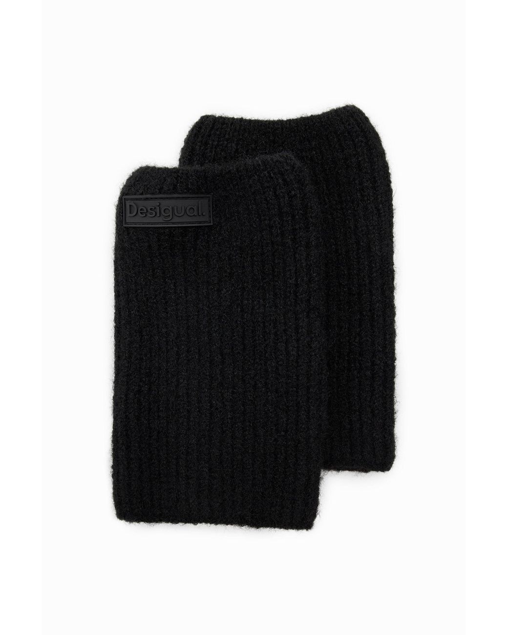 Desigual Black Scarf And Gloves With Mittens Gift Box
