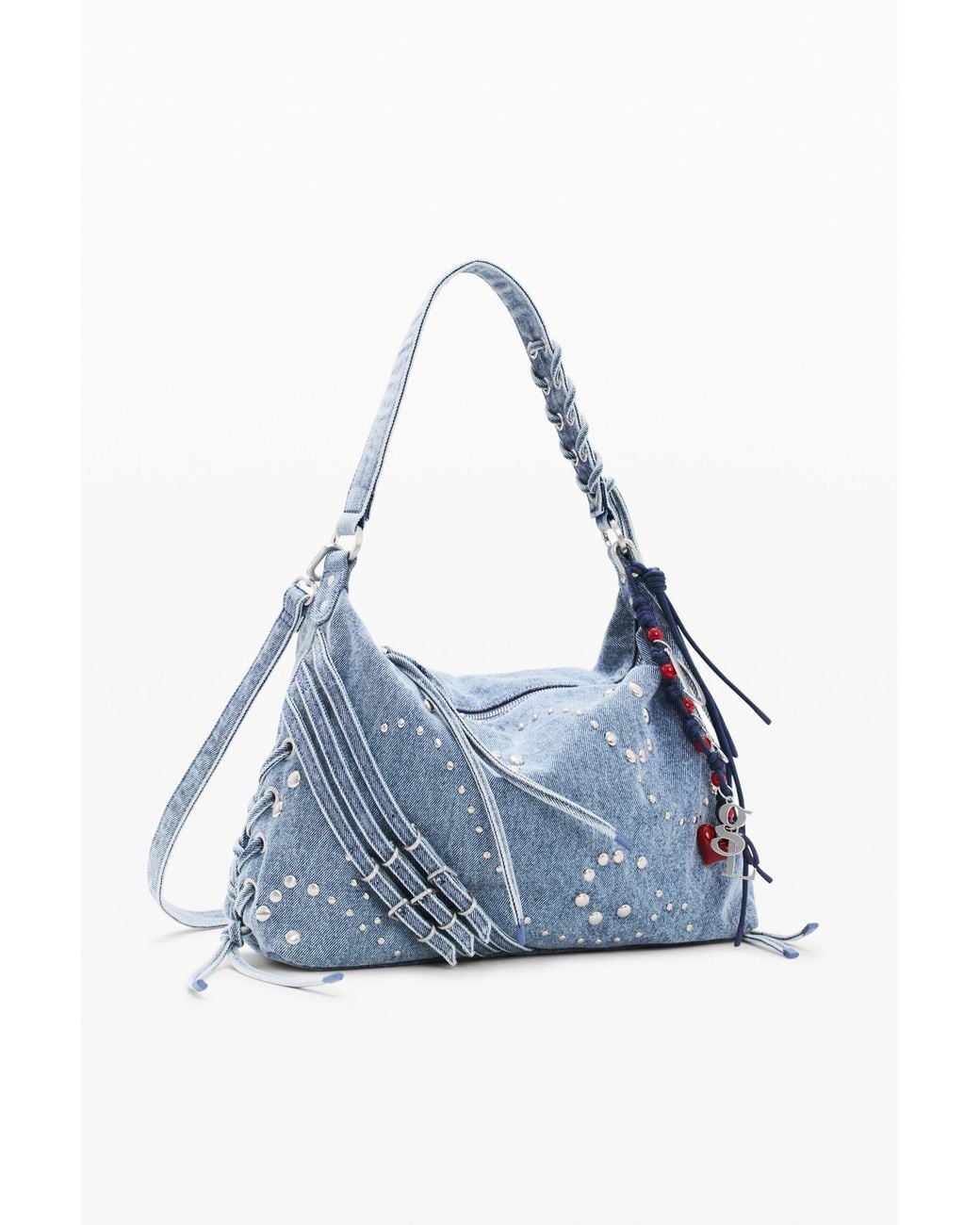 Desigual Blue Medium Denim Bag, Cotton