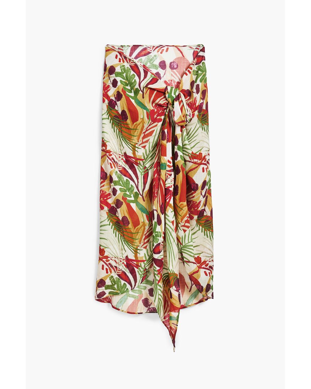 Desigual Multicolor Tropical Wrap Skirt, Viscose