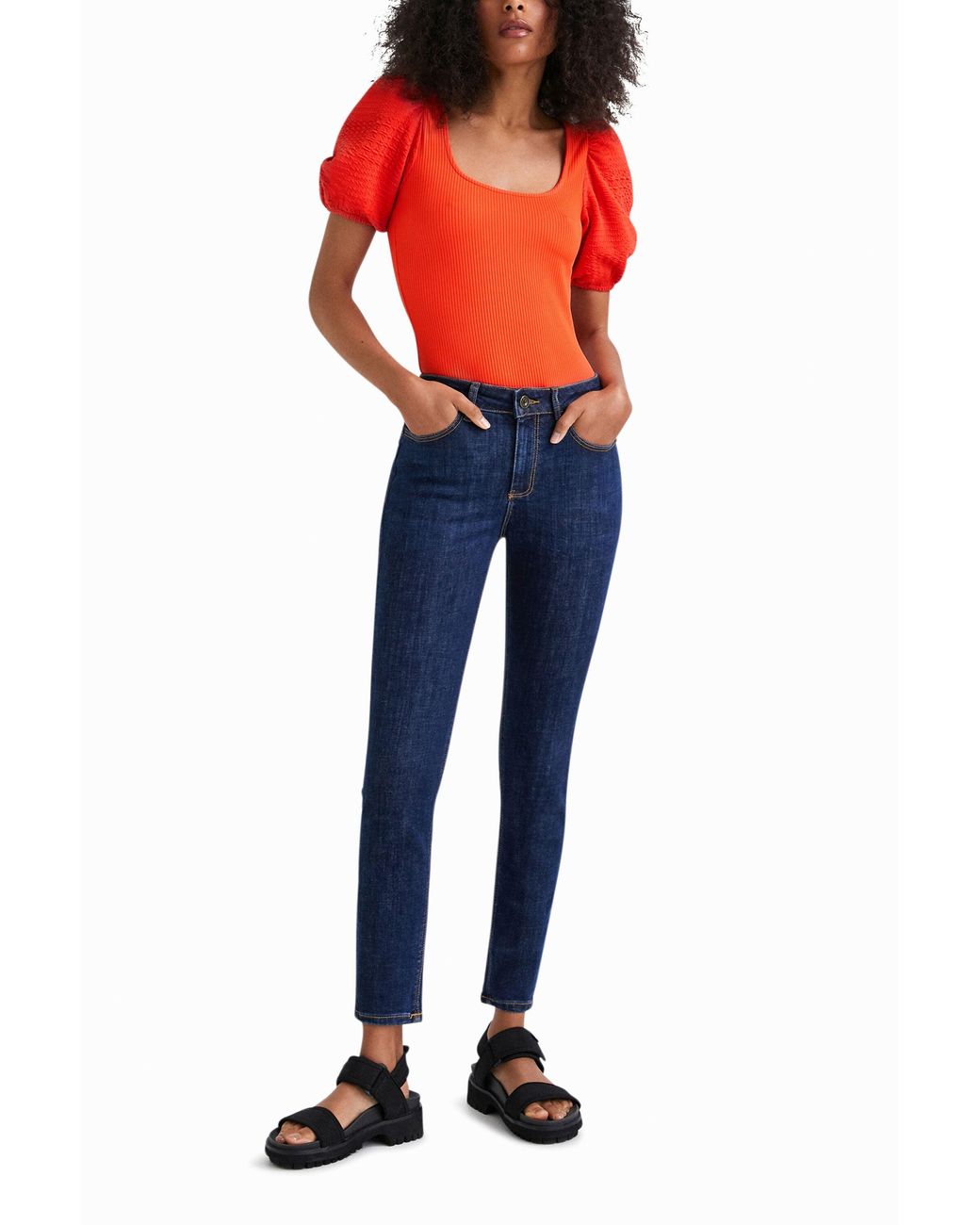 Desigual Red Balloon-Sleeve Body