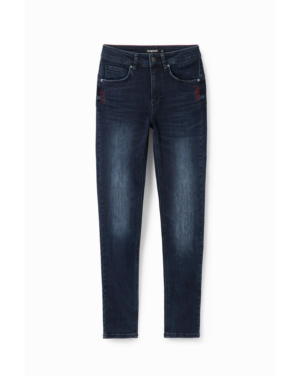Desigual Blue Push-Up Skinny Jeans