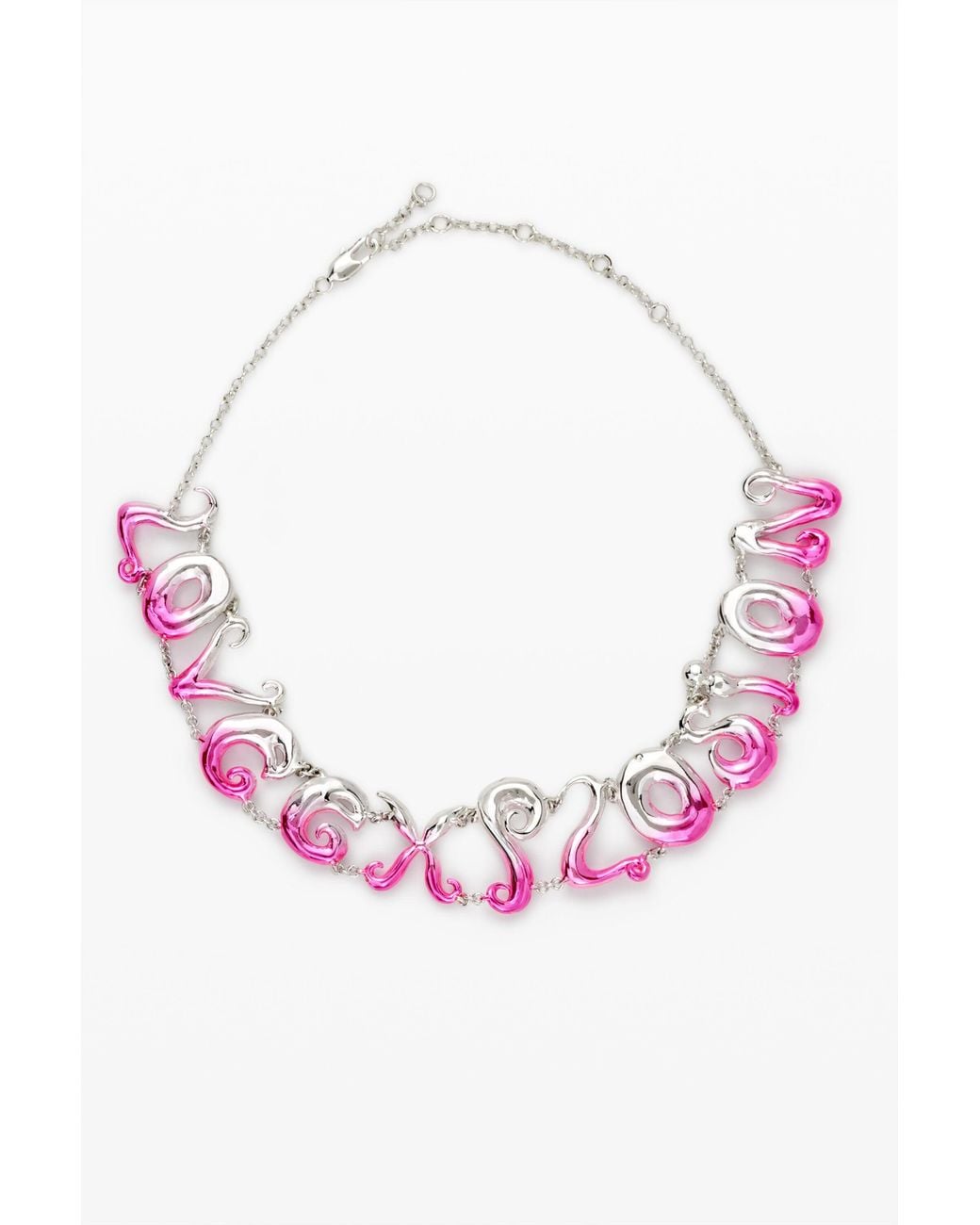Desigual Pink Love Explosion Necklace