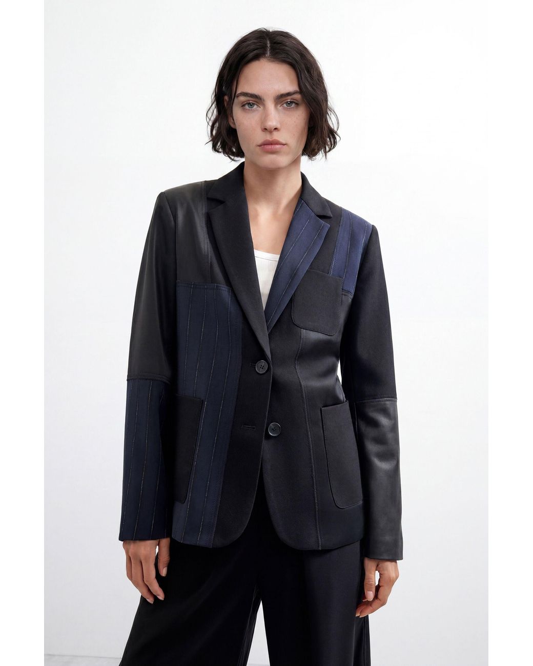 Desigual Blue Regular Blazer