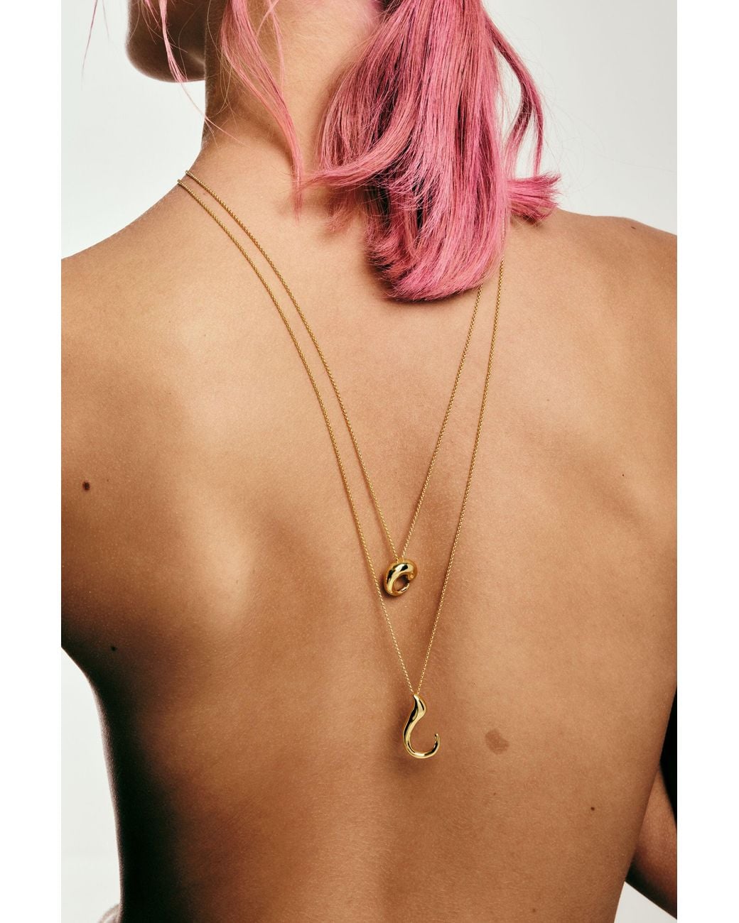 Desigual White Zalio Chain Pendant