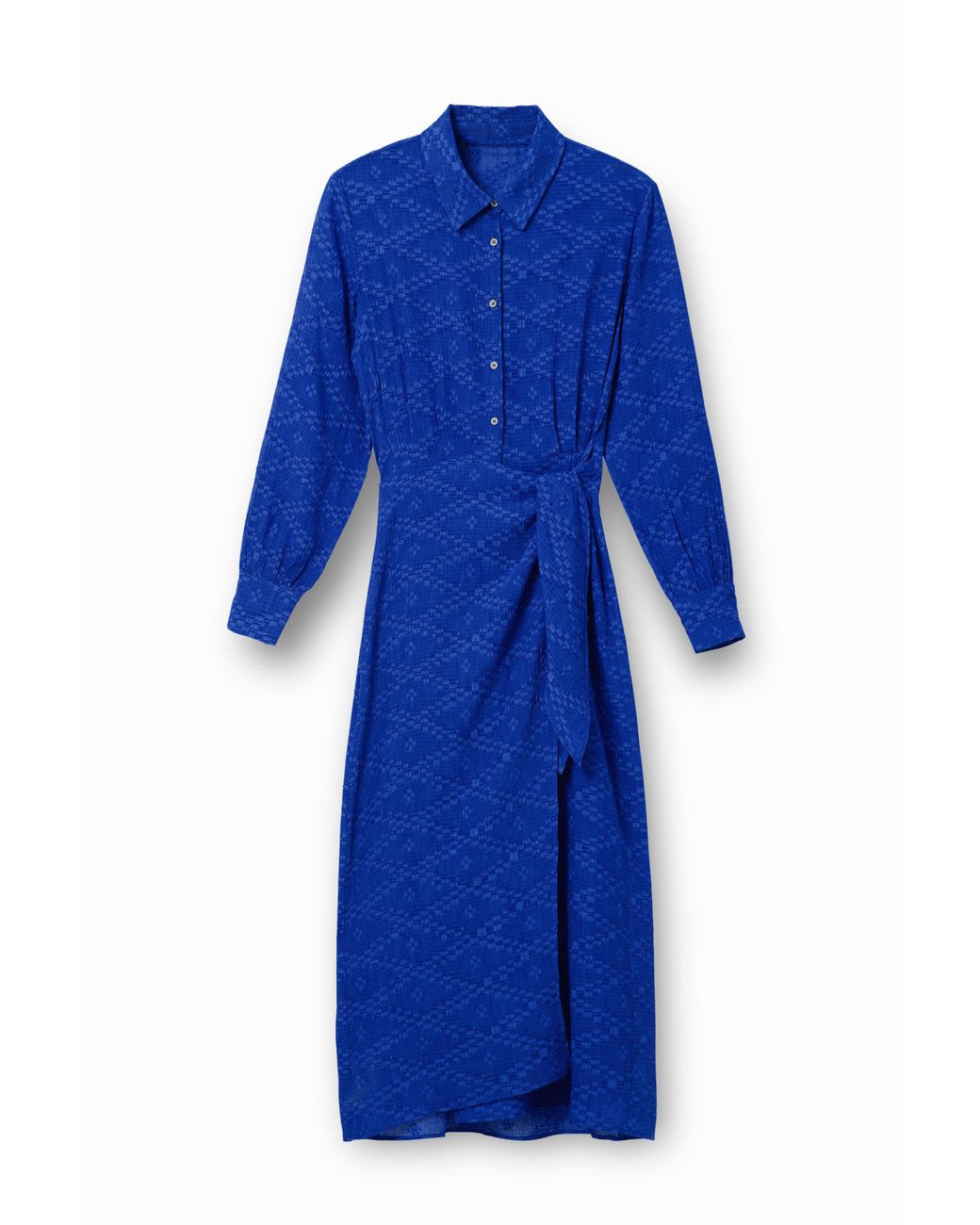 Desigual Blue Midi Wrap Dress