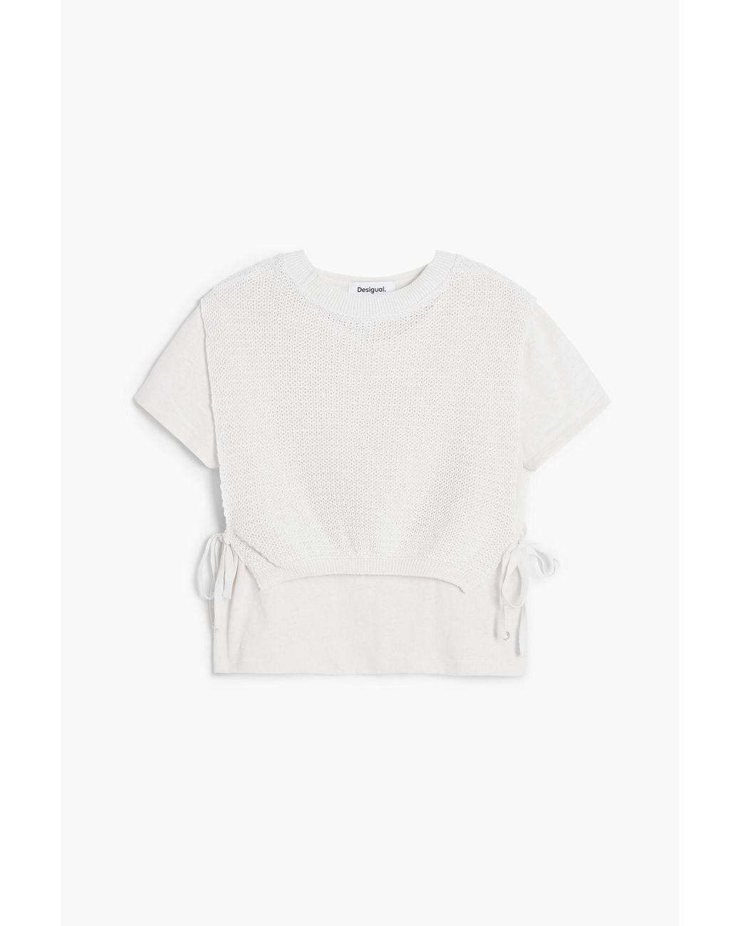 Desigual White 2-In-1 T-Shirt Vest