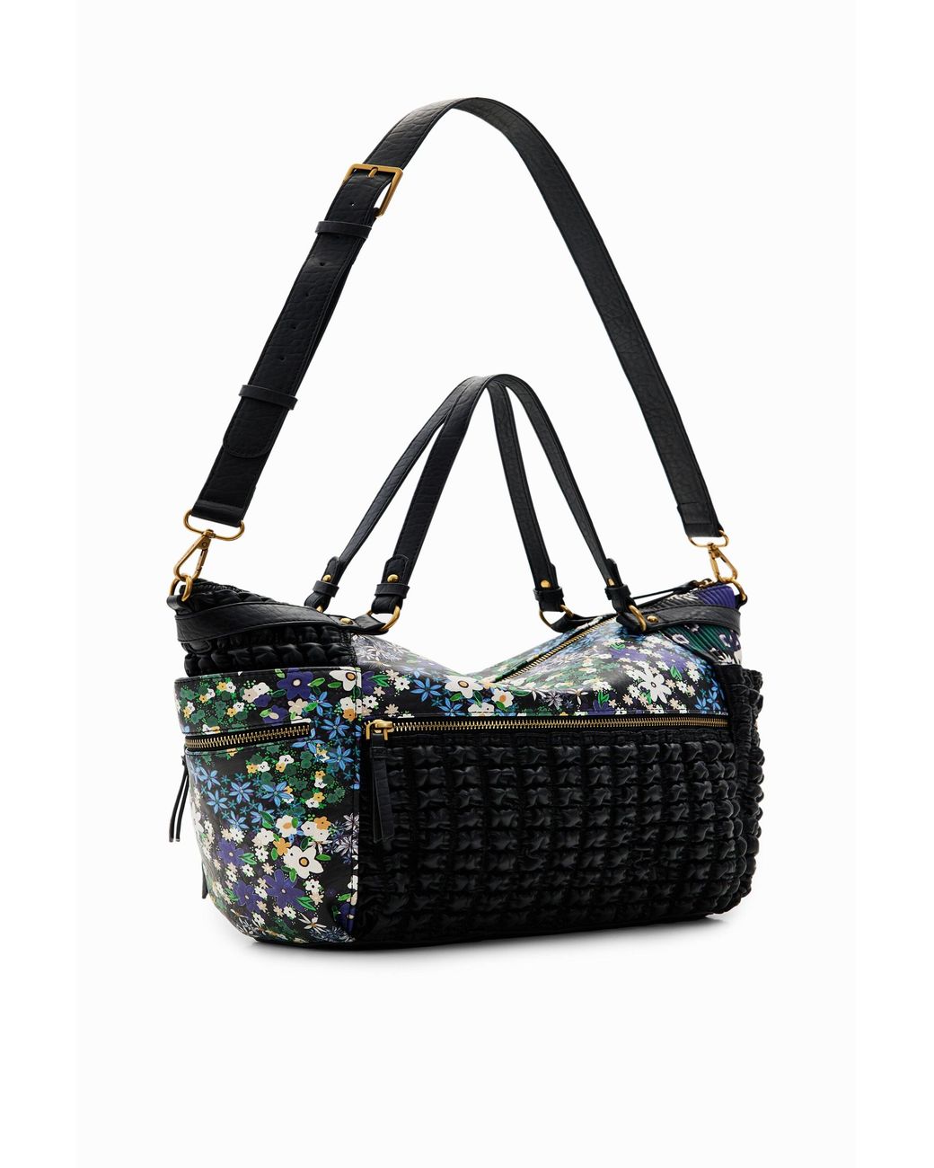 Desigual Black Large Patchwork Bag, Polyurethane