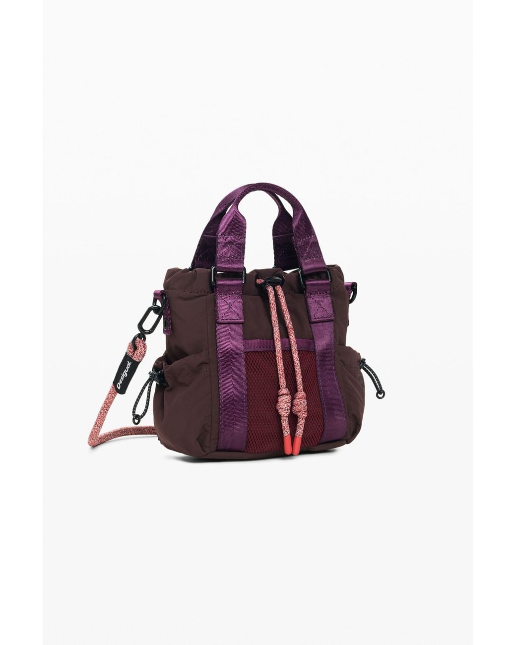 Desigual Purple Mini Nylon Bag, Polyamide