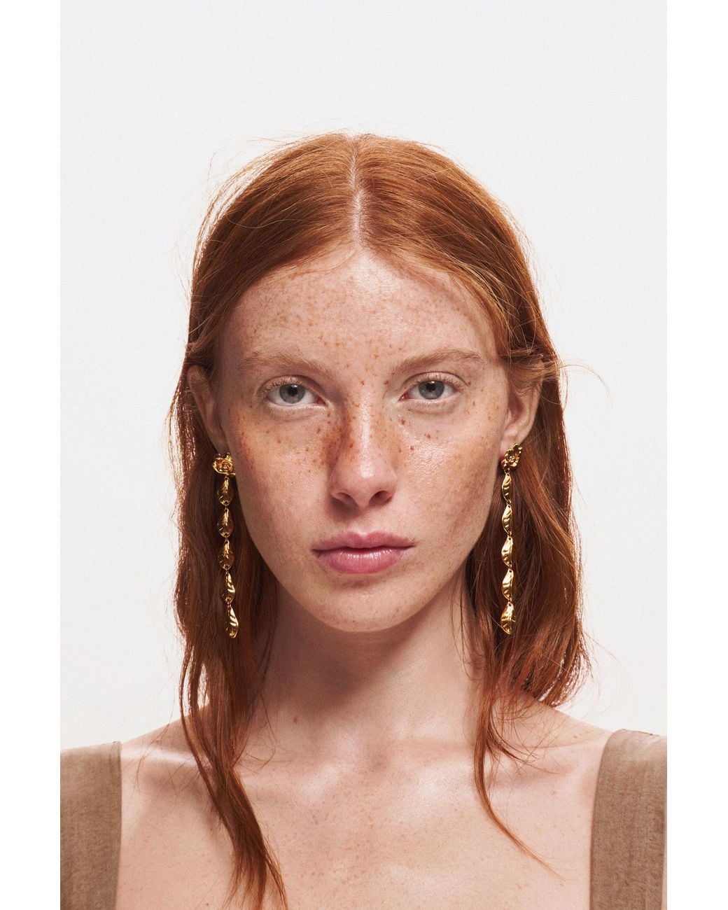 Desigual White Golden Zalio Earrings