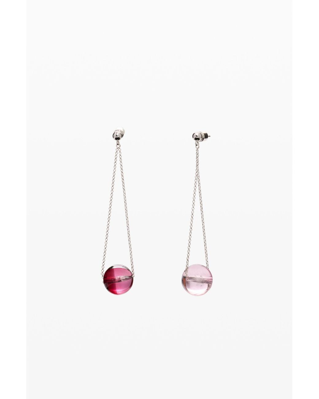 Desigual White Earrings Chain Marble Zalio