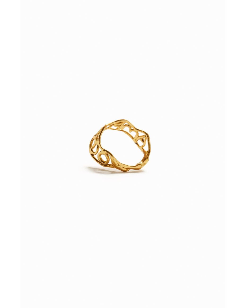 Desigual Natural Zalio Plated Message Ring