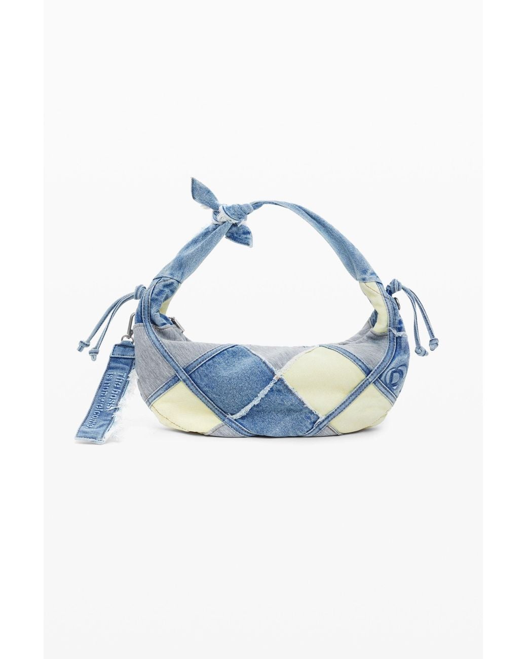 Desigual Blue Medium Patchwork Bag