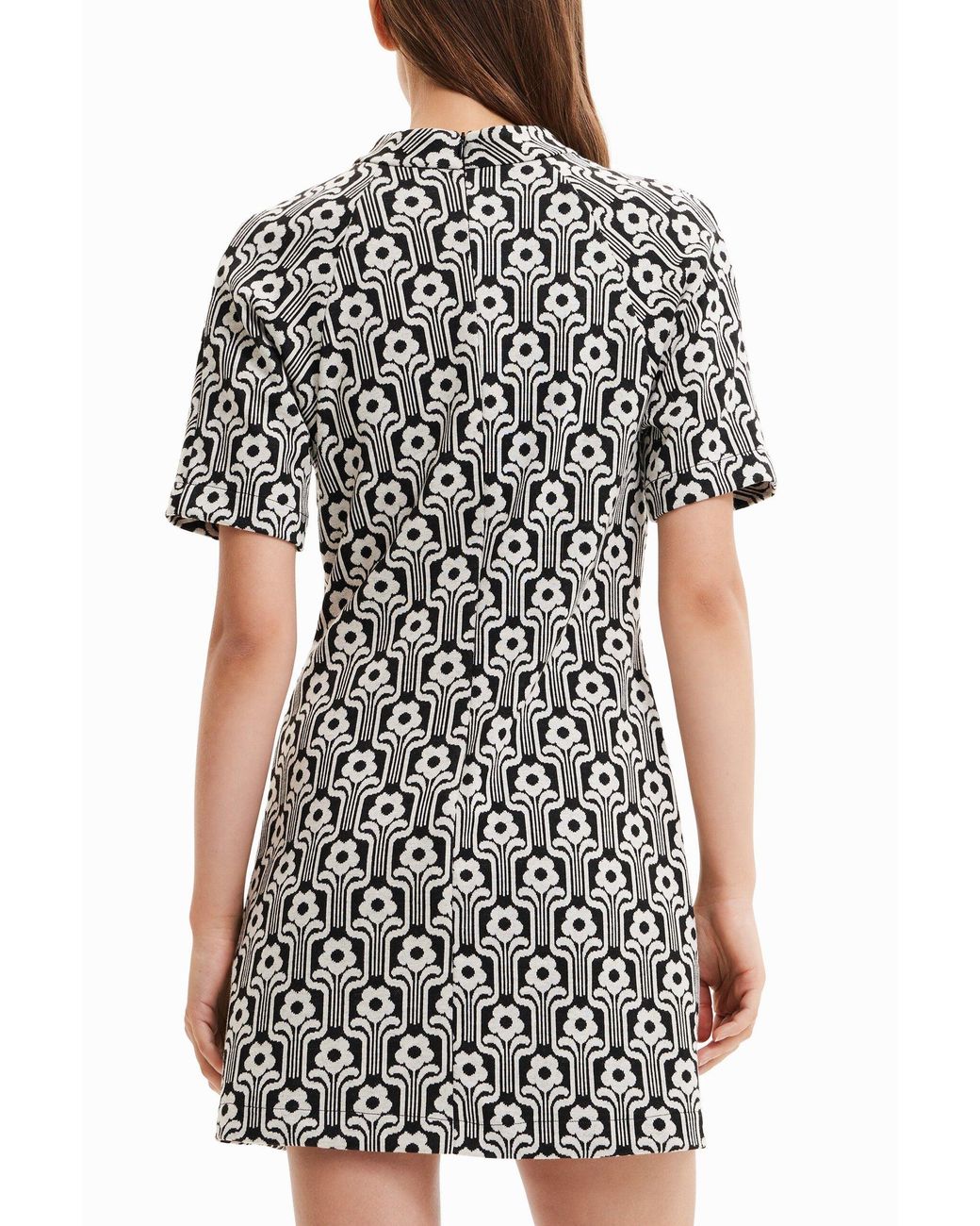 Desigual Black Retro Short Dress