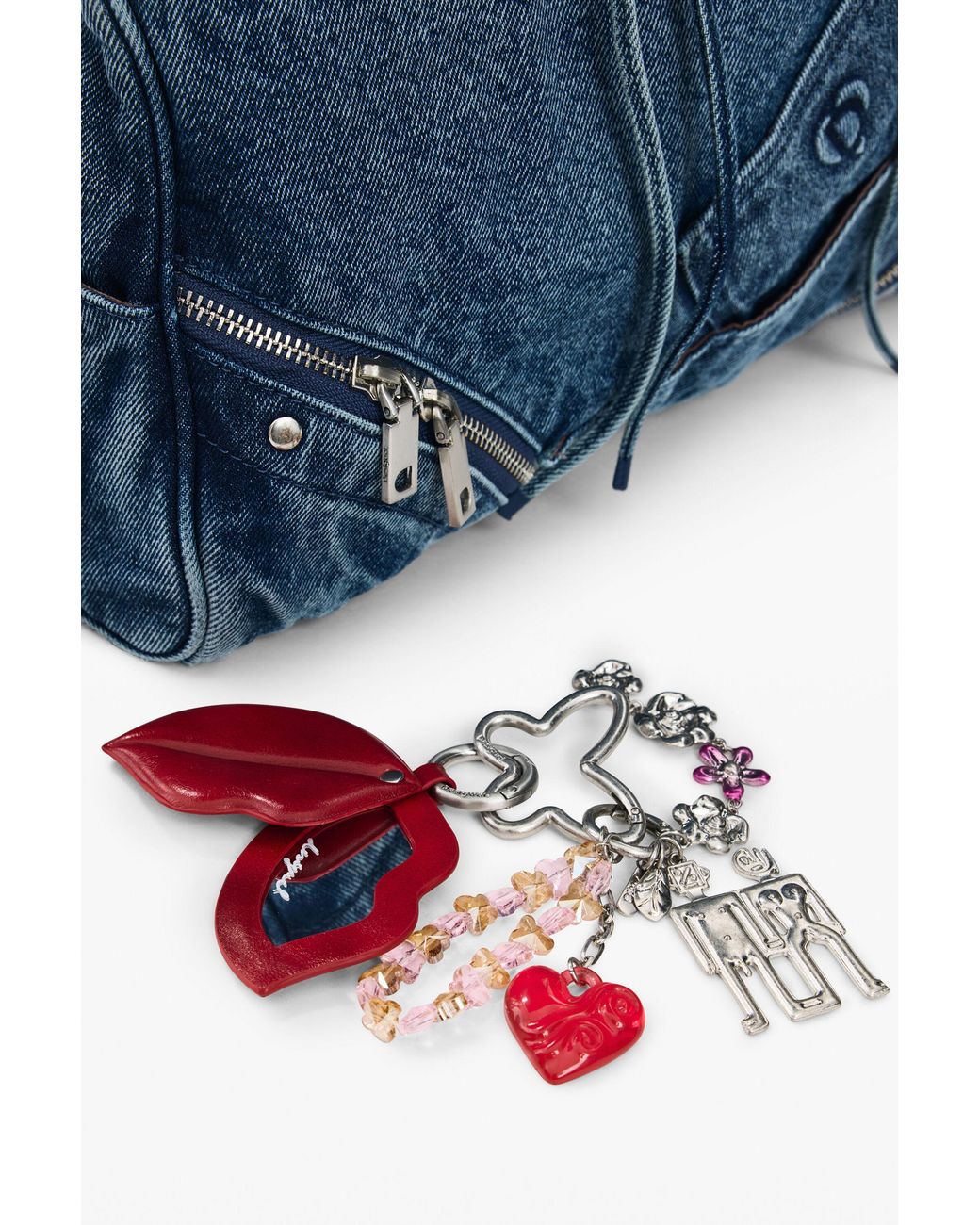 Desigual Blue Medium Bag, Cotton