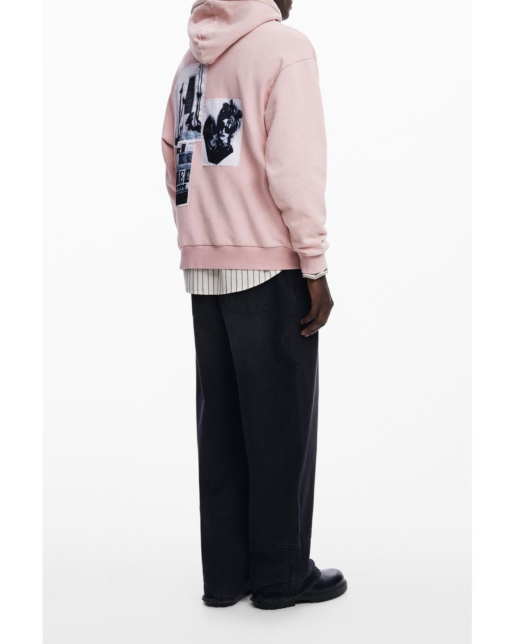Desigual Red Collage-Motor Sweatshirt, Cotton for men
