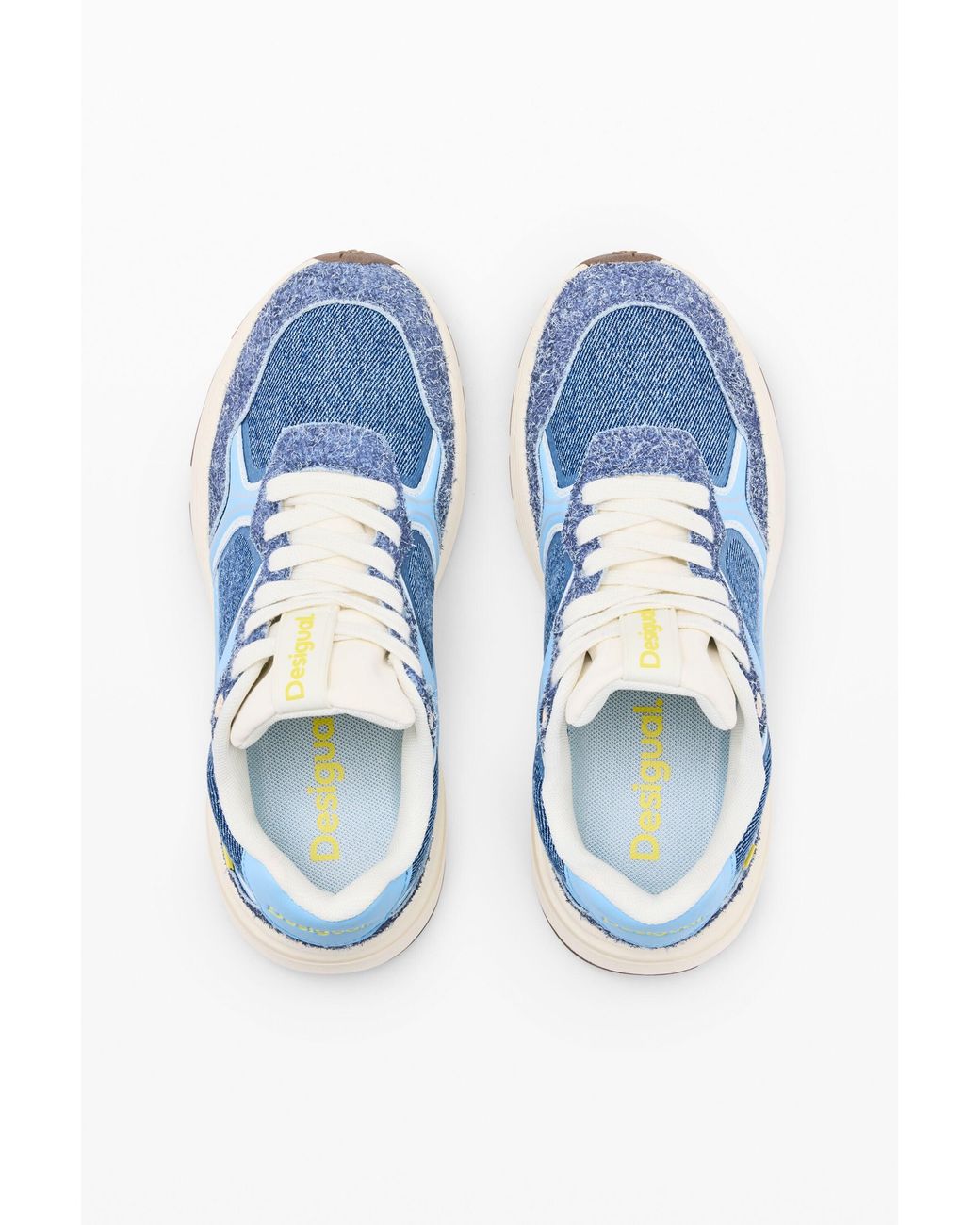 Desigual Blue Combined Runner Sneakers