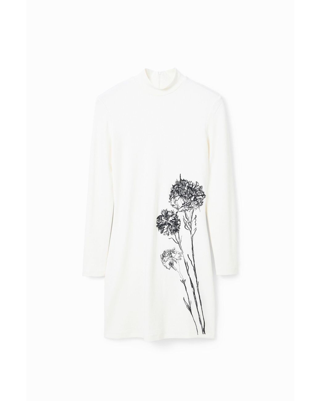 Desigual White M. Christian Lacroix Embroidered Mini Dress