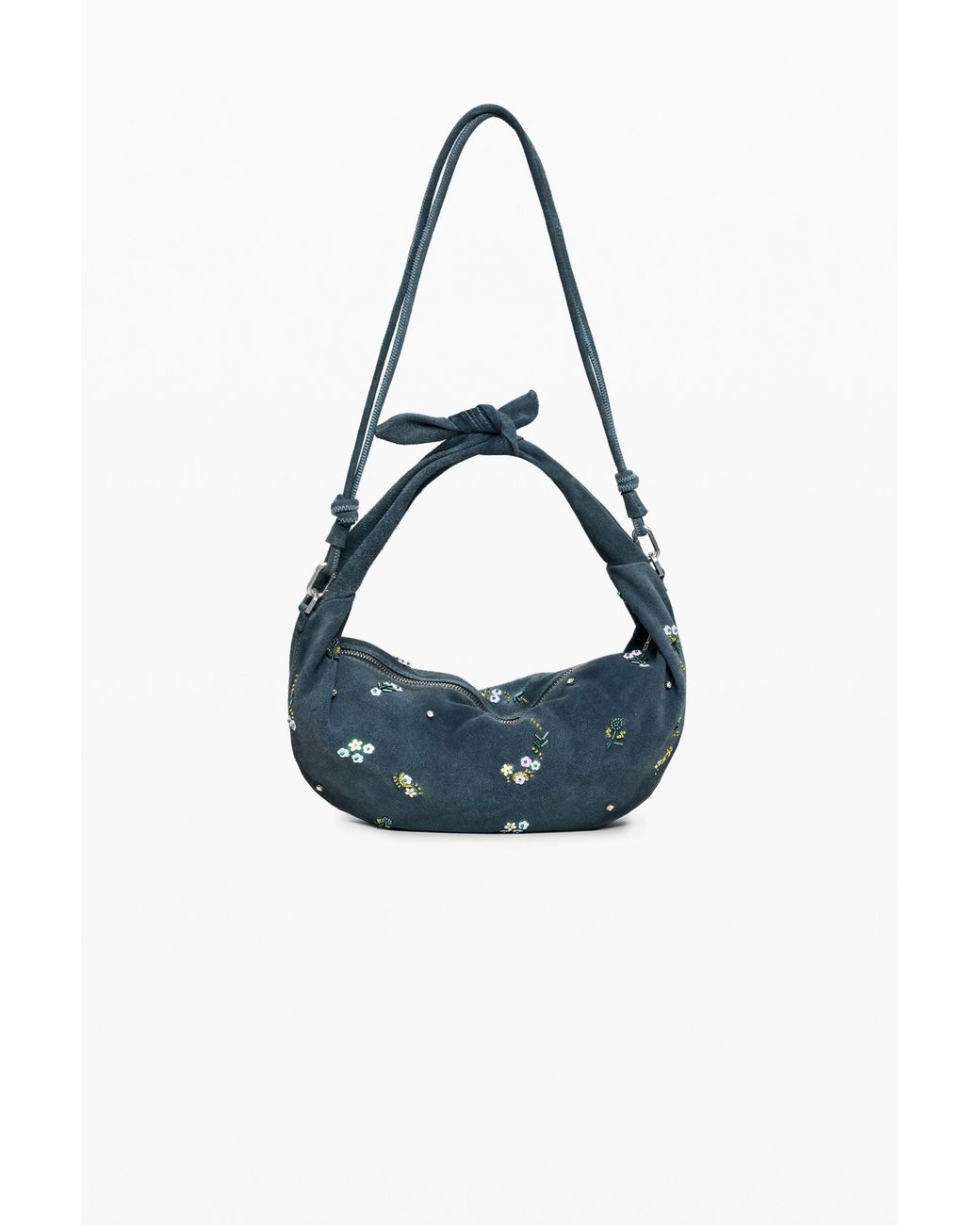 Desigual Blue Bag With Leather Effect, Cow Leather