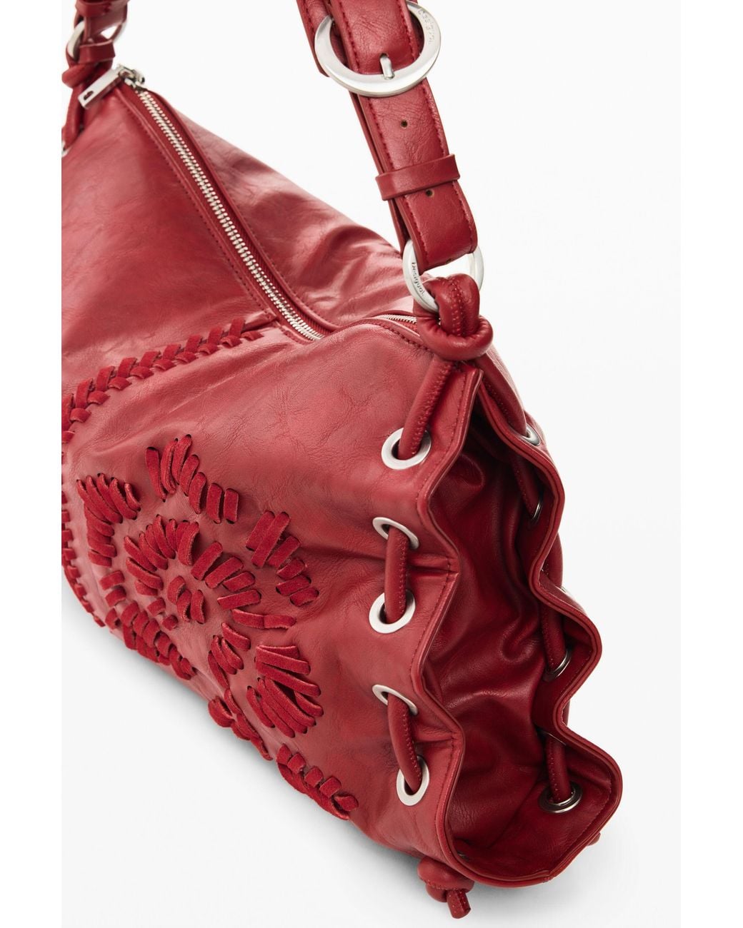 Desigual Medium Embroidered Bag, Polyurethane