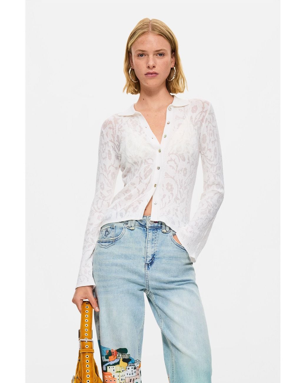 Desigual Blue Amalfi Balloon Jeans, Cotton