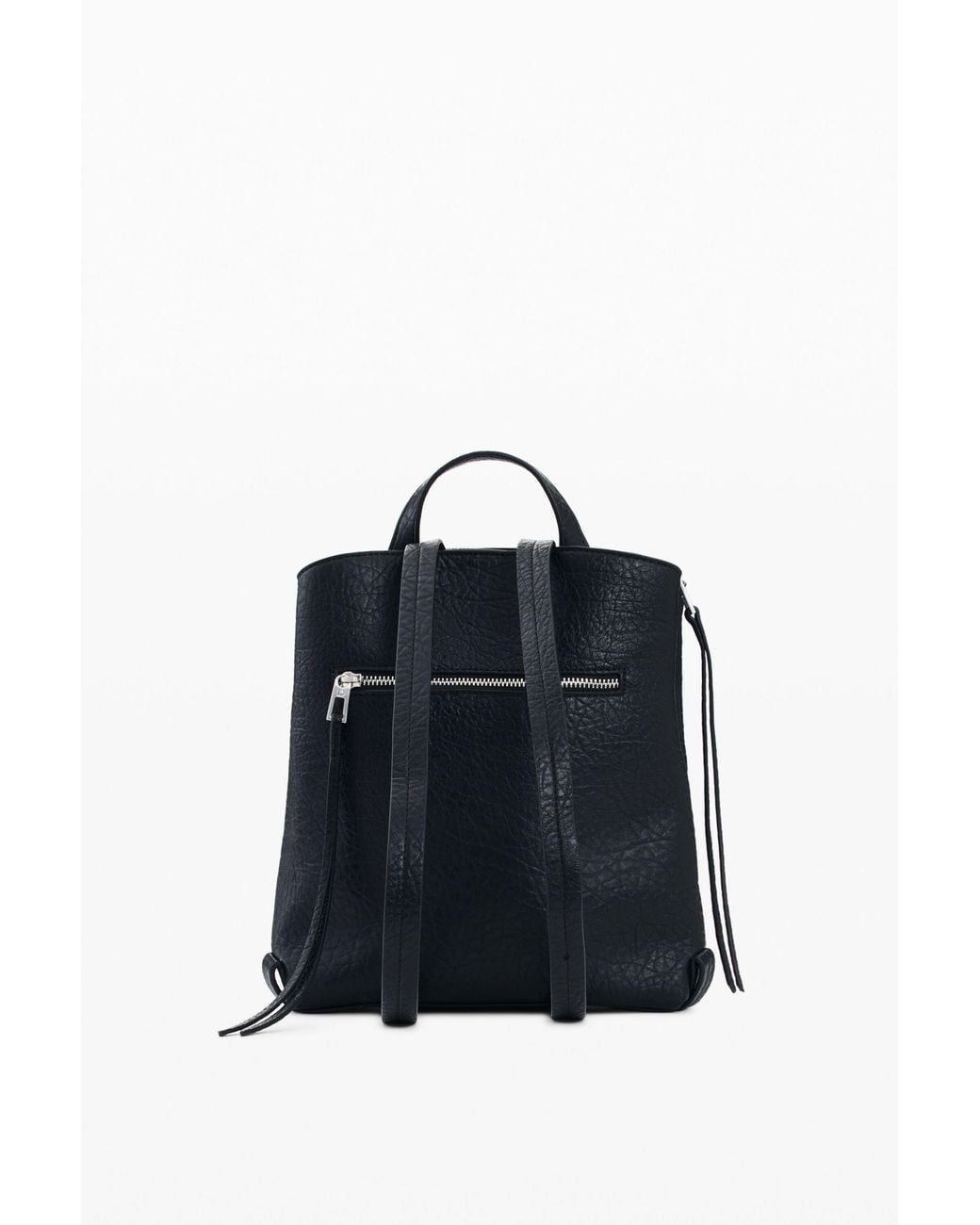 Desigual Black Mini Butterfly Backpack, Polyurethane