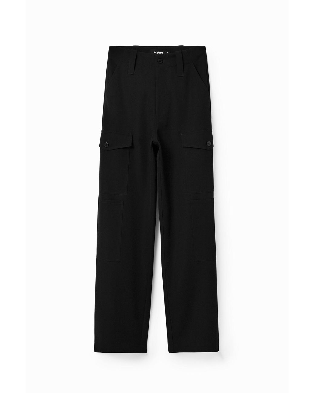 Desigual Black Basic Cargo Trousers
