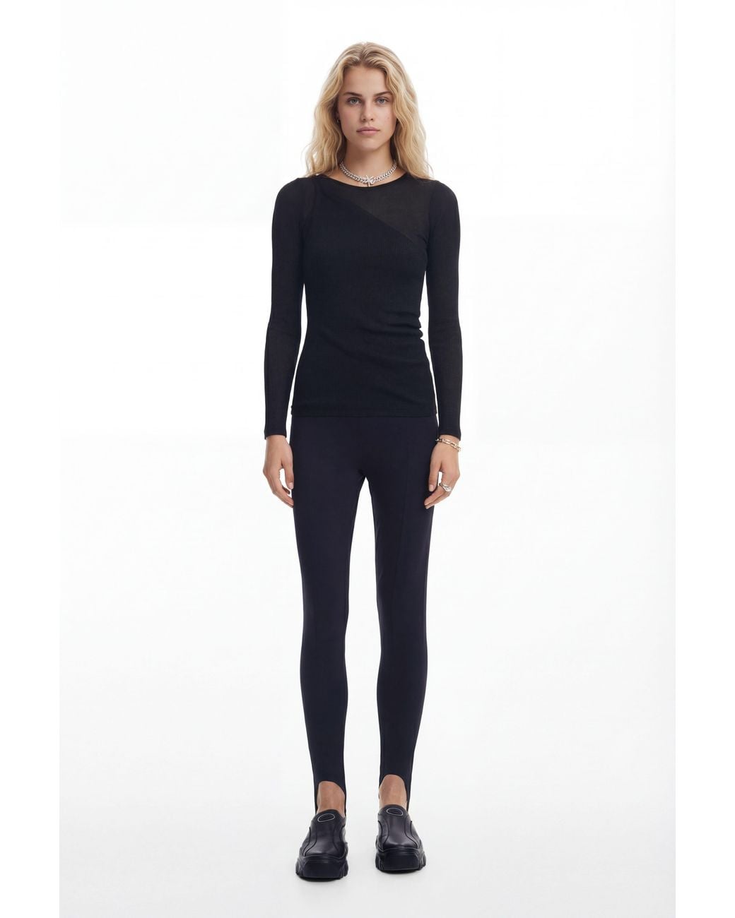 Desigual Blue Fusseau Leggings M.Christian Lacroix