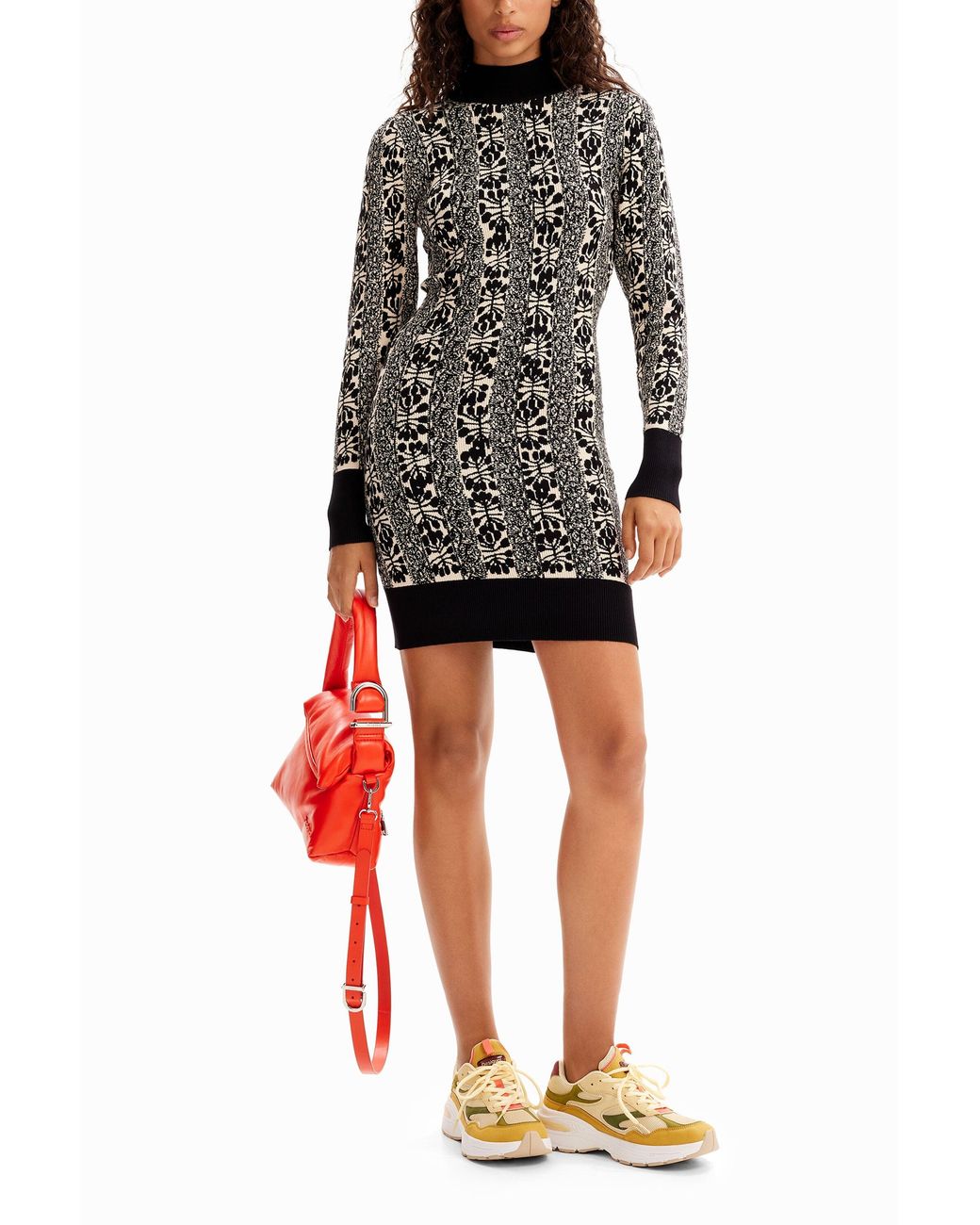 Desigual Black M. Christian Lacroix Short Knit Dress