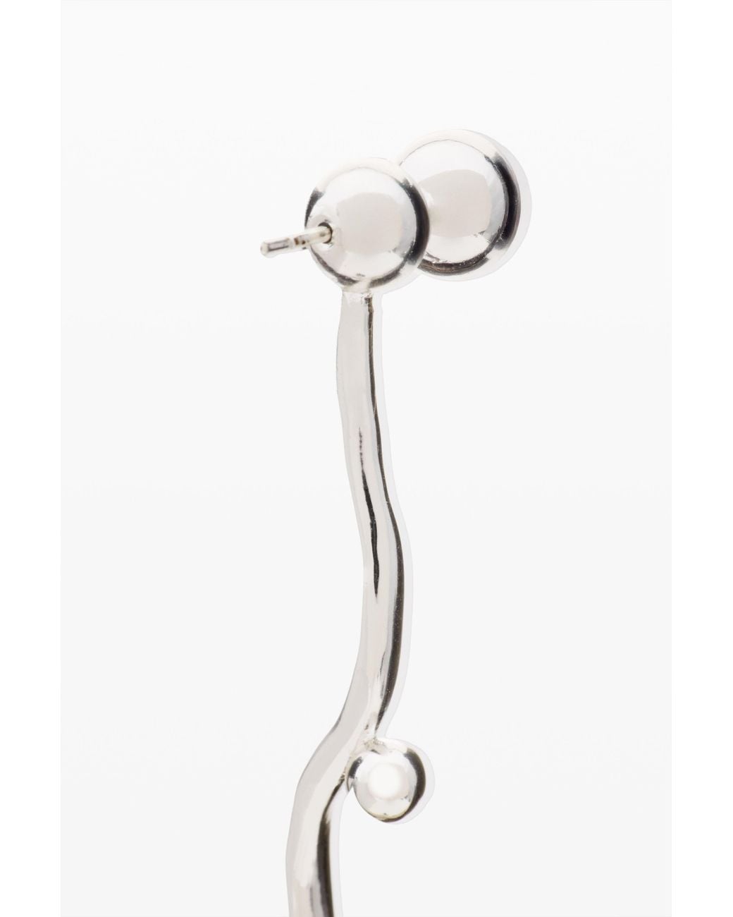 Desigual White Ball Earrings Zalio