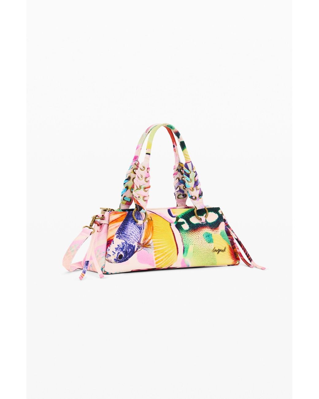 Desigual Metallic Bag Designed By Mr. Christian Lacroix, Cotton