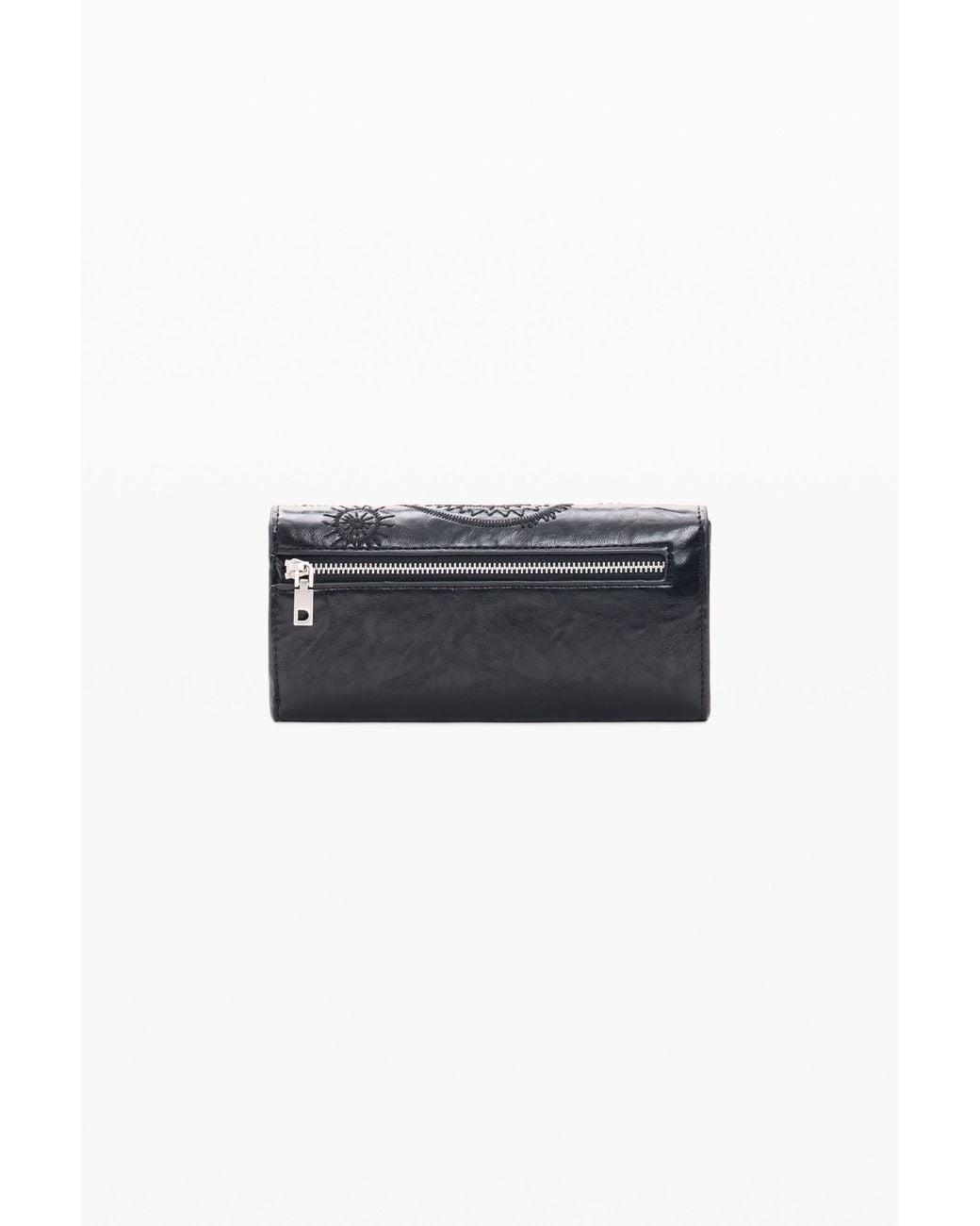 Desigual Black Large Long Wallet, Polyurethane