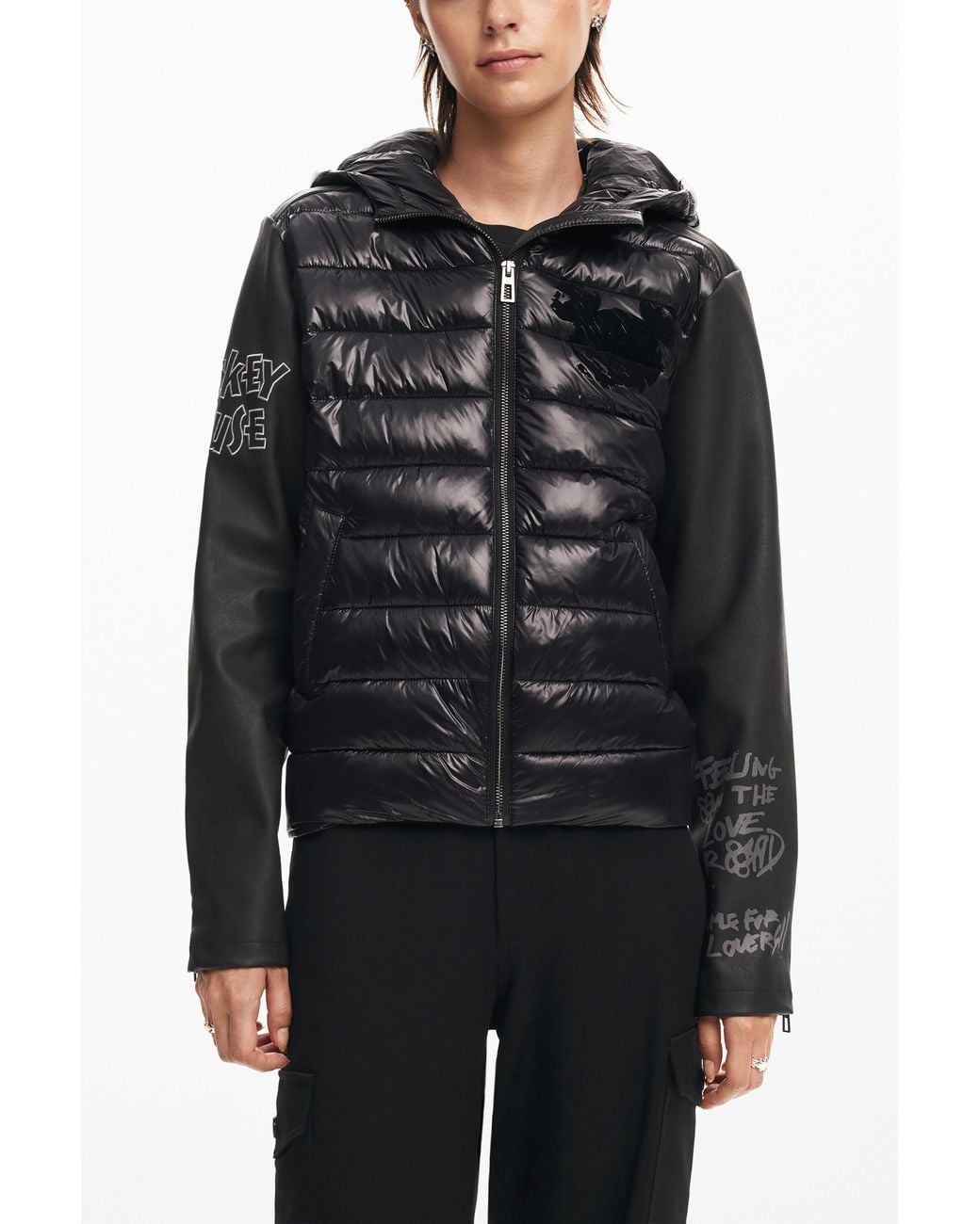 Desigual Black Mickey Mouse Jacket