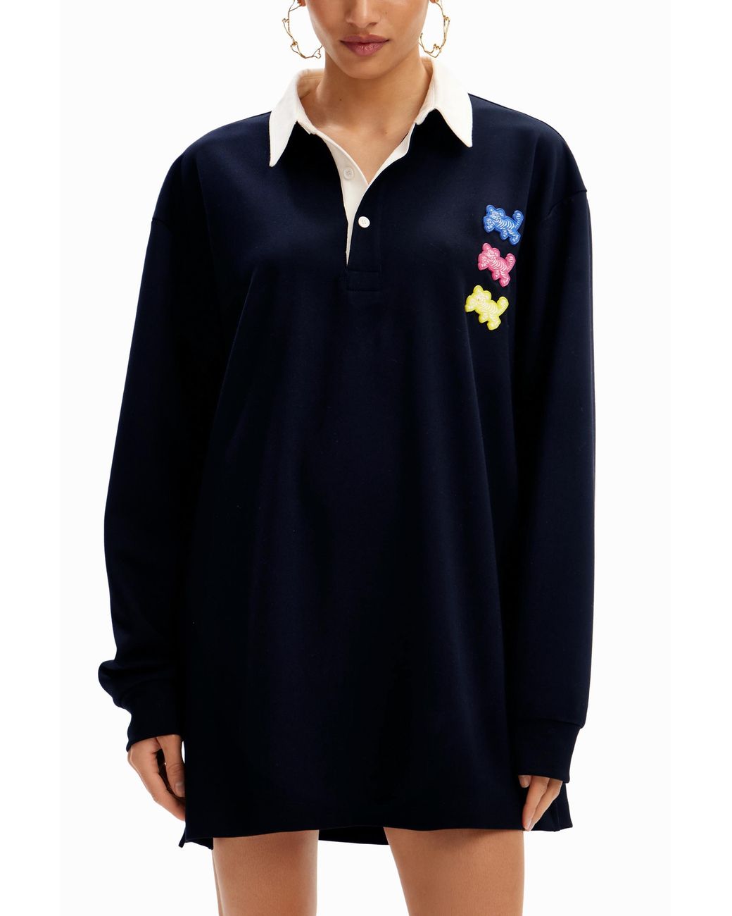 Desigual Blue M.Christian Lacroix Short Polo Dress